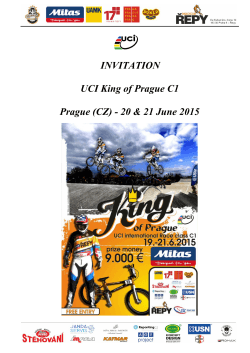 INVITATION UCI King of Prague C1 Prague (CZ)