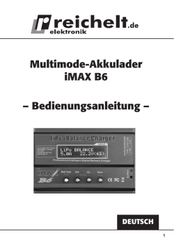 Multimode-Akkulader iMAX B6