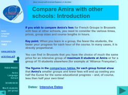 Compare Amira`s fees with other schools