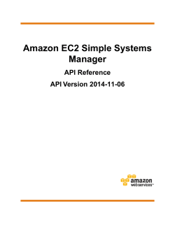 Amazon EC2 Simple Systems Manager API Reference