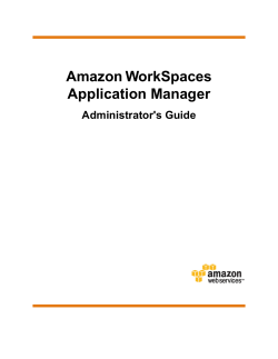 Amazon WorkSpaces Application Manager