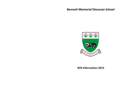 2015 SEN Information Report - Bennett Memorial Diocesan School