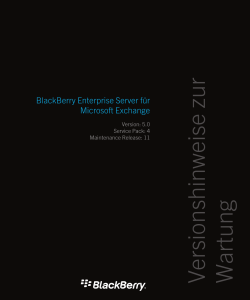 BlackBerry Enterprise Server fÃ¼r Microsoft Exchange
