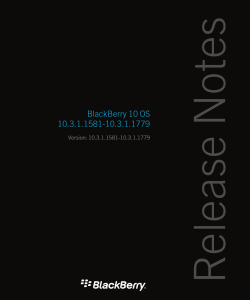 BlackBerry 10 OS 10.3.1.1581-10.3.1.1779