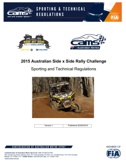 2015 Australian Side by Side Rally Challenge Sporting and