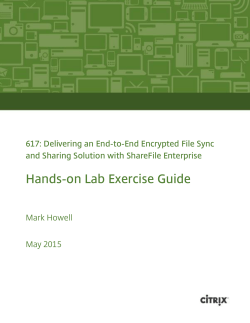 Hands-on Lab Exercise Guide