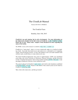 PDF - The CloudLab Manual