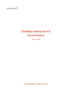 DataStax Enterprise 4.0