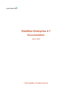 DataStax Enterprise 4.7