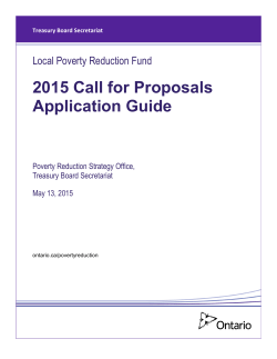 2015 Call for Proposals Application Guide