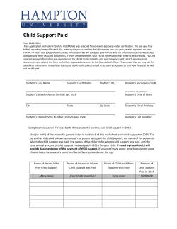 Child Support Paid - Hampton University : Documents