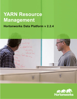 YARN Resource Management