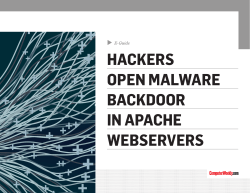 hackers open malware backdoor in apache webservers