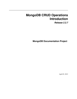 MongoDB CRUD Operations Introduction