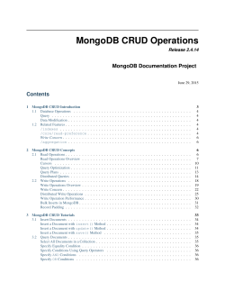 MongoDB CRUD Operations