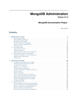 MongoDB Administration