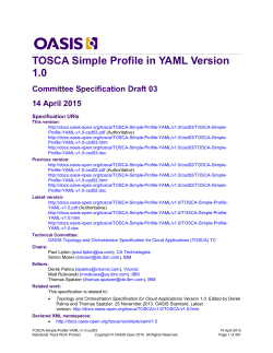 TOSCA Simple Profile in YAML Version 1.0 - Parent Directory