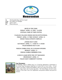 Week In Review.rdl - City of Palm Coast