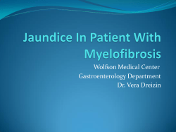 fiver liver enzymes elevation in patient with myelofibrosis