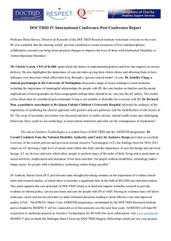 Read the DOCTRID IV conference overview here.