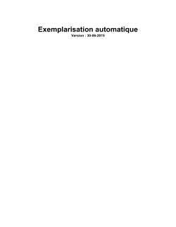 Exemplarisation automatique - Sudoc