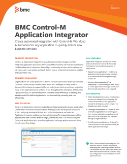 BMC Control-M Application Integrator