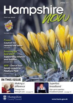 IN THIS ISSUE - Hampshire County Council