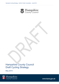 Hampshire County Council Draft Cycling Strategy