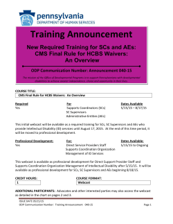 New Required Training for SCs and AEs