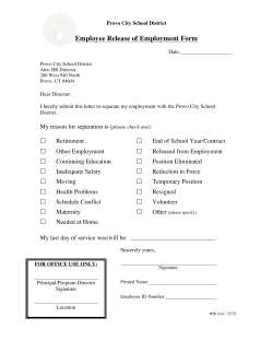 Employee release of employment form