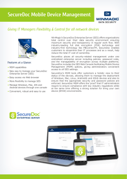 SecureDoc Mobile Device Management