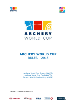 Rules 2015 - World Archery