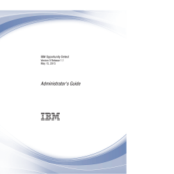 IBM Opportunity Detect: Administrator`s Guide