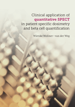 Clinical application of quantitative SPECT in patient specific