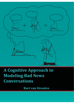 A Cognitive Approach to Modeling Bad News Conversations