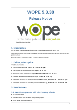 WOPE 5.3.38 Release Notice