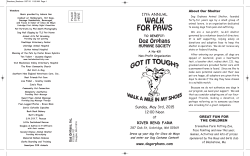WALK FOR PAWS GOTIT TOUGH? - Dog Orphans Humane Society