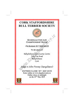 Cork Staffordshire Bull Terrier Society