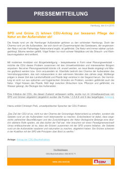 SPD und GrÃ¼ne (!) lehnen CDU-Antrag zur besseren Pflege der