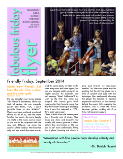 September 2014 â Friendly Friday