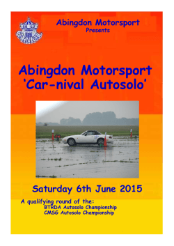 Abingdon Motorsport `Car-nival Autosolo`