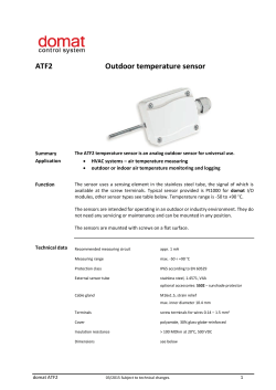 ATF2 Outdoor temperature sensor