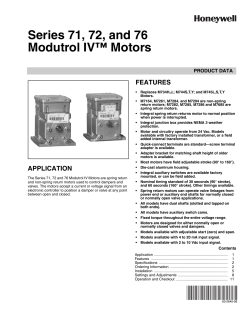 63-2640â08 - Series 71, 72, and 76 Modutrol IVâ¢ Motors