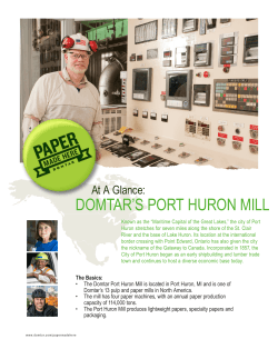 DOMTAR`S PORT HURON MILL