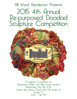 2015 4th Annual Re-purposed Doodad Sculpture Competition
