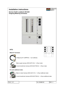 Loadbank 250 SN98616C Q2C Outgoing Instructions