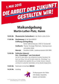 1. Mai 2015 Hamm (PDF, 163 kB ) - Dortmund-Hellweg