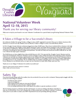 Vanguard Newsletter - Douglas County Libraries