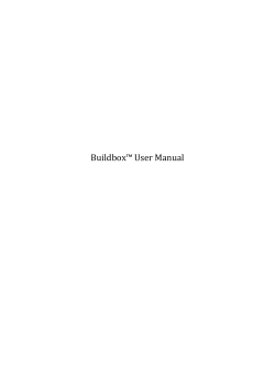 Buildbox User Manual v1.1.1