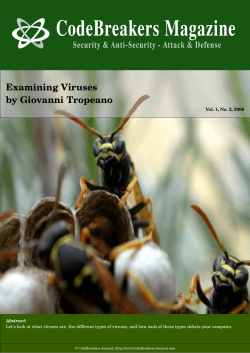 Examining Viruses by Giovanni Tropeano
